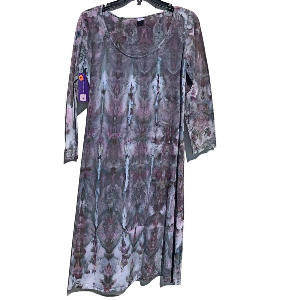 Ice Tie Dye Cotton Midi Dress by Martha ~ Midnight ~ S